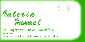 valeria hummel business card